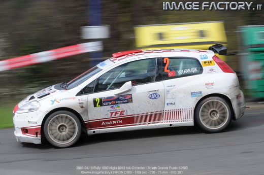 2008-04-19 Rally 1000 Miglia 0363 Isik-Ozsenler - Abarth Grande Punto S2000
